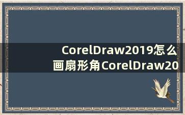 CorelDraw2019怎么画扇形角CorelDraw2019画扇形角的方法[详细]